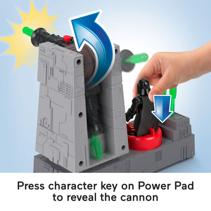 Fisher-Price Imaginext STAR WARS Toys Death Star Turret Cannon with Darth Vader Metal Character Key for Kids Ages 3+ Years, JCY30