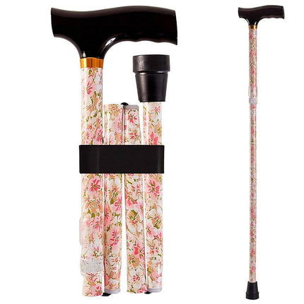 Duro-Med Designer Folding Walking Cane, Adjustable
