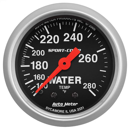 AUTO METER 3331 Sport-Comp Mechanical Water Temperature Gauge
