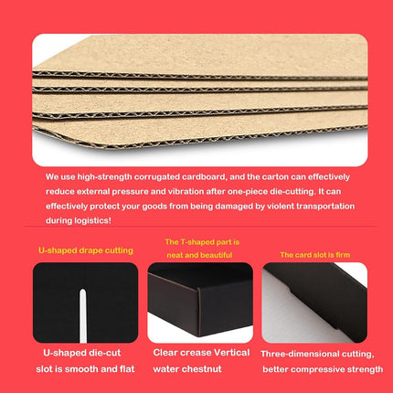 Blue Shipping Packaging MEIANJU Hard Corrugated Cardboard Shipping L6xW6xH2 Boxs Gift Wrap Box for Bridesmaid Proposal,Christmas,Anniversary with Lids Anti-Impact Suitable E-Commerce Packaging