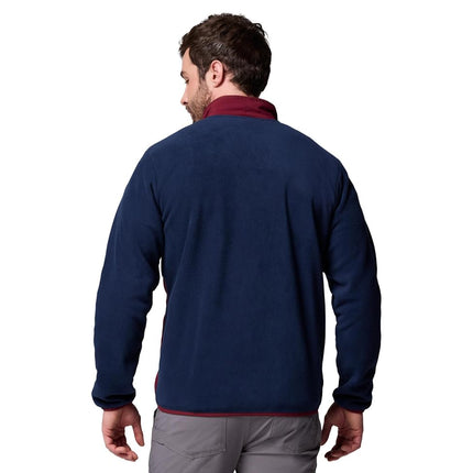 Columbia Men's Sequoia Grove Full Zip Fleece, Full Zip Fleece Jacket, Rich Wine/Collegiate Navy, M