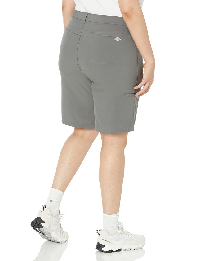 Dickies Women's Plus Cooling Bi-Stretch Shorts, Graphite, 24