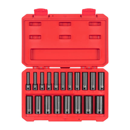 TEKTON 3/8 Inch Drive Deep 12-Point Impact Socket 