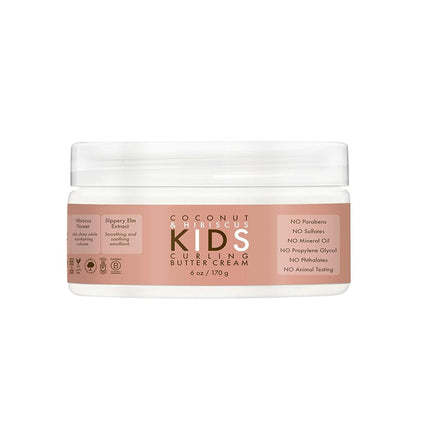 SheaMoisture Kids Extra Moisturizing Detangler, 2-In-1 Curl & Shine Coconut Hibiscus Shampoo & Conditioner, and Curling Butter Cream for Curly Hair 3 Count