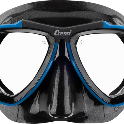 Cressi Focus Scuba Diving Optical Lenses Available Mask - Blue