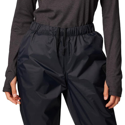 Columbia Womens Storm Surge II Waterproof Rain Pant, Black, 3X Short