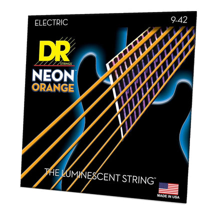 DR Strings Hi-Def Neon Orange Electric Lite