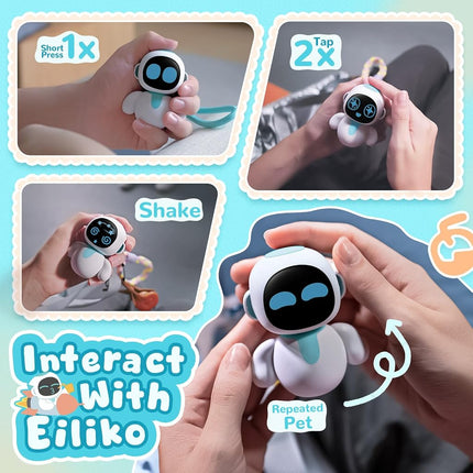 Energize LAB Eiliko - Portable Eilik Robot with AI, Fun Electronic Pendant Toys, Gifts for Couples and Best Friends.