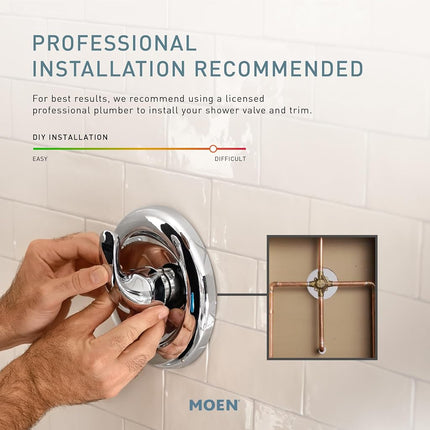 Moen 82910BRB Single Handle Posi-Temp Tub and Shower Valve Trim, Mediterranean Bronze