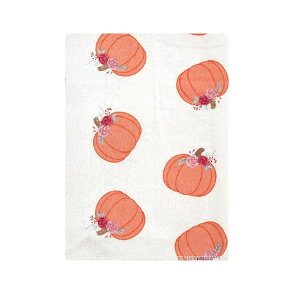 Hudson Baby Unisex bebé franela de algodón paños para eructar, calabaza más linda, talla única