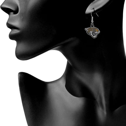 Siskiyou Sports NFL Jacksonville Jaguars Women's Chrome Dangle Earrings