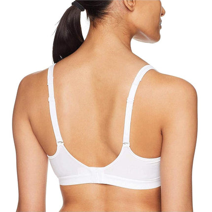 Hanes Women's X-Temp Wireless Bra with Cooling Mesh, Full-Coverage, Convertible T-Shirt Bra, White, XL