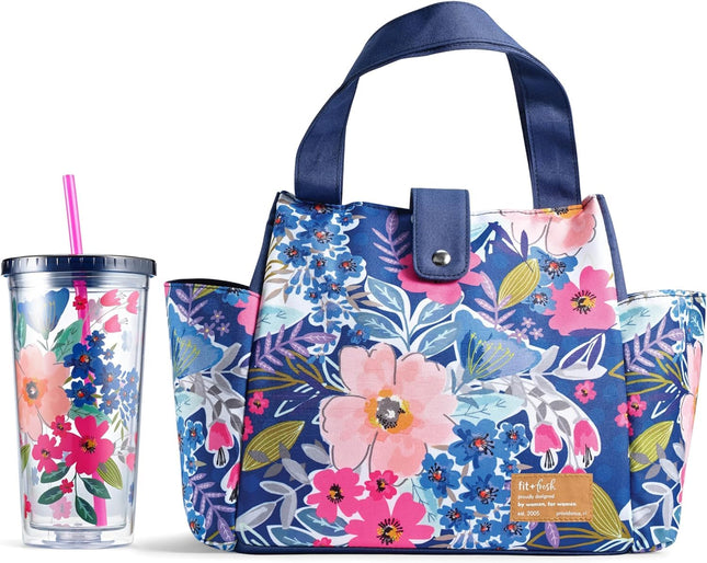 Fit & Fresh Lunch Bag for Women, Insulated Womens 