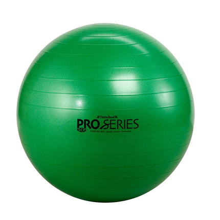 Pelota de ejercicio TheraBand, pelota de estabilidad de la serie profesional con 65 cm de diámetro para atletas de 1,70 m a 1,85 m de altura, pelota de fitness de desinflado lento para mejorar la postura, el equilibrio, el yoga, el pilates, el core, verde