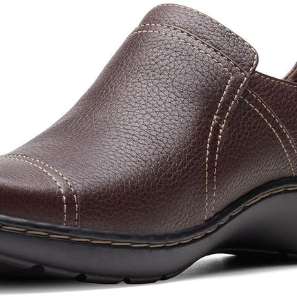 Clarks Women's Cora Poppy Loafer, Dark Brown Tumbl