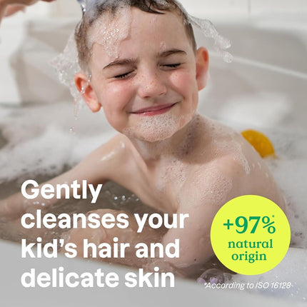 ATTITUDE 2-in-1 Shampoo and Shower Gel for Kids, Dermatologically Tested, EWG Certified, Vegan, Vanilla & Pear, 240 mL