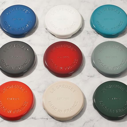 Trébede Signature de hierro fundido esmaltado Le Creuset, 22,3 cm, Sea Salt