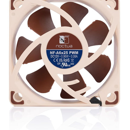 Noctua NF-A6x25 PWM, High-Performance Quiet Fan 60mm