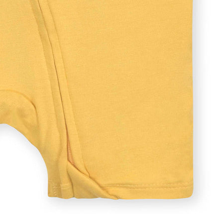 Gerber Pelele unisex de manga corta supersuave con viscosa hecha de eucalipto, Honey, 12 meses
