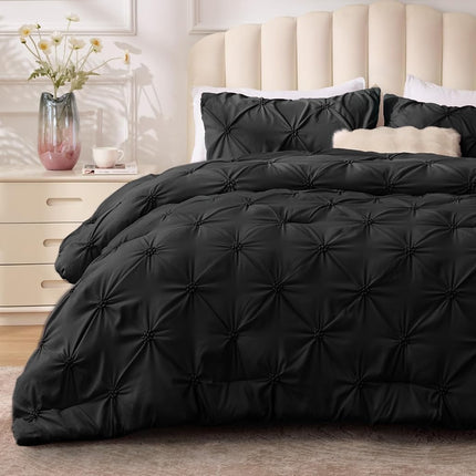 BEDELITE King Comforter Set Black,Lightweight & So