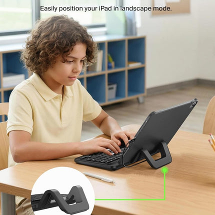 Belkin Wired Keyboard Stand for Apple iPad - Compatible With iPad Pro, Mini & Air Models w/Lightning Port - Full Size Keycaps