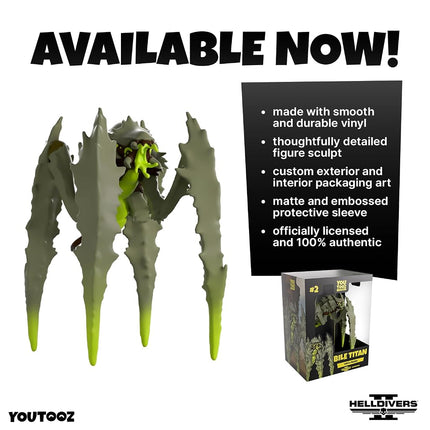Youtooz Helldivers 2 Bile Titan 4.5" Vinyl Figure, Official Collectible