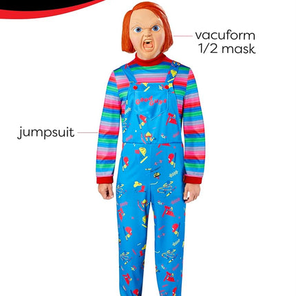 Rubies Official Chucky, Chucky Adult Costume, Adults Fancy Dress, Size Medium Halloween