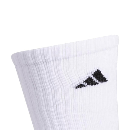 adidas Athletic Cushioned Crew Socks With Arch Compression For A Secure Fit (6-pair) Men's Sports Socks (Pack of 6), Black White, M