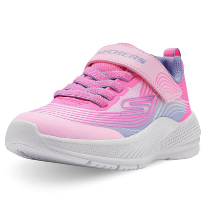 Skechers Girls' Microspec Advance Trainer, Pink, 4