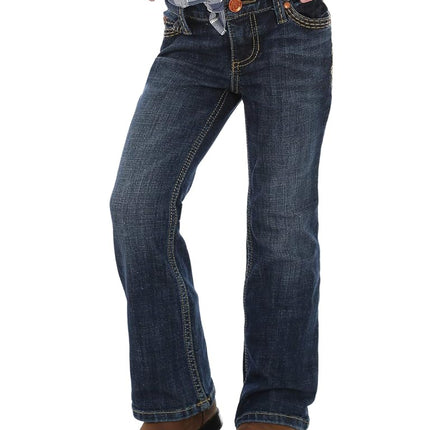 Wrangler Jeans acampanados elásticos Retro para niña, Denver, 14 REG