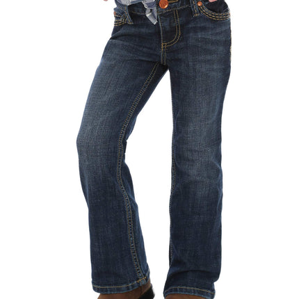 Wrangler Girls' Big Retro Stretch Boot Cut Jeans, 