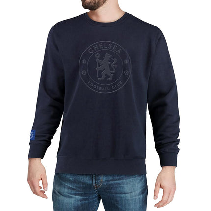 Sudadera de cuello redondo monocromática de felpa de algodón con licencia oficial de Icon Sports – Ropa de fútbol para hombre