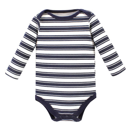 Lot de 3 grenouillères à manches longues en coton pour bébé unisexe Hudson Baby, motif « Boy Daddy », nouveau-né, motif « Boy Daddy », nouveau-né