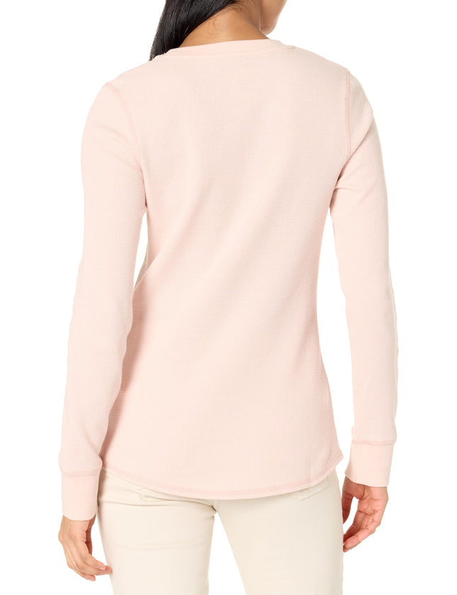 Dickies Camiseta de manga larga para mujer, rosa, L
