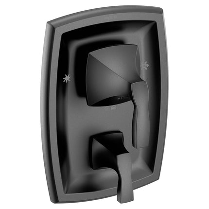 Moen Voss Matte Black Posi-Temp with Built-in 3-Function Transfer Valve Trim Kit, Valve Required, T2690BL