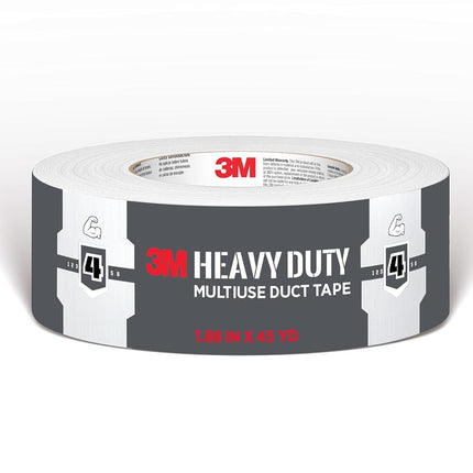 3M White Duct Tape, 1.88in x 45yd, 1 Roll, Heavy D