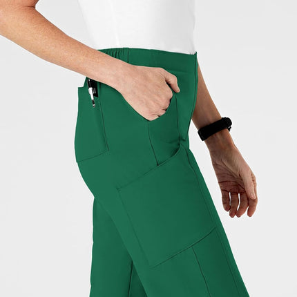 WonderWink Tall Size Women's Flat Front Cargo Pant, Hunter, X-Large Petite