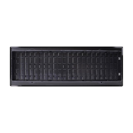 Decor Grates AJH414-BLK Oriental Floor Register, 4x14 Inches, Textured Black