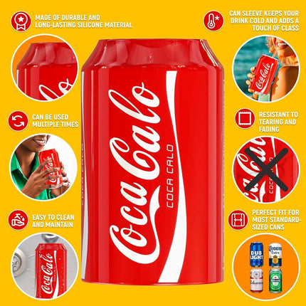 BeerSkin Silicone Can Covers that Look Like Soda 12 oz (355 ml) - 10 Pk