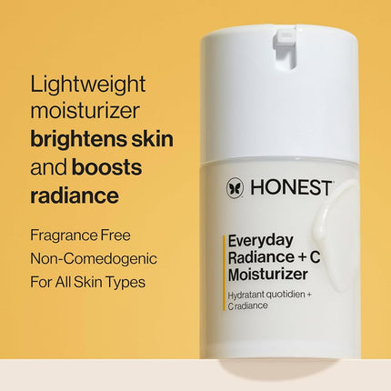 honest beauty everyday radiance moisturizer with a blend of cherry fig licorice extracts paraben free dermatologist tested cruelty free 1 7 fl oz