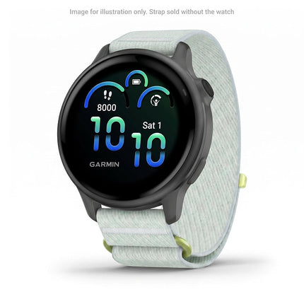 Garmin 20mm Quick Release ComfortFit fabric bands, Original accessory, Compatible with a range of Garmin smartwatches, Citron/Cloud Blue