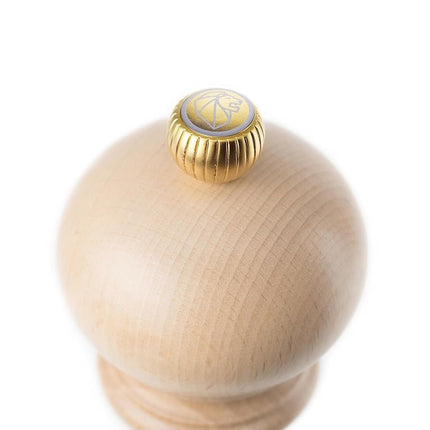 PEUGEOT - Paris u'Select 12 cm Salt Mill - 6 Predefined Salt Grinder Settings - Powdered Salt Innovation, Zirlion Mechanism - PEFC-Certified Wood - Made in France - Natural Finish