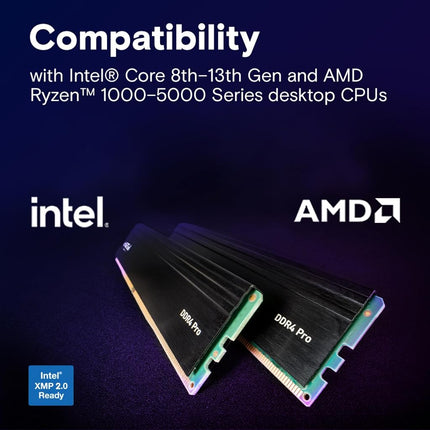 Crucial Pro DDR4 RAM 32GB Kit (2x16GB) 3200MHz, Intel XMP 2.0, Computer Memory (PC) - CP2K16G4DFRA32A