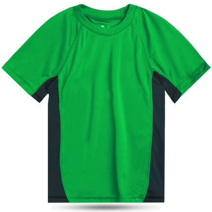 Kanu Surf Boys' Big Short Sleeve UPF 50+ Rashguard