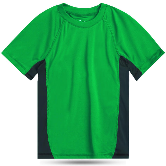 Kanu Surf Boys' Big Short Sleeve UPF 50+ Rashguard
