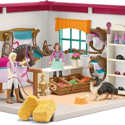Schleich Horse Club - 67Pc Horse Shop Playset - Kids Ages 5+ | 42568