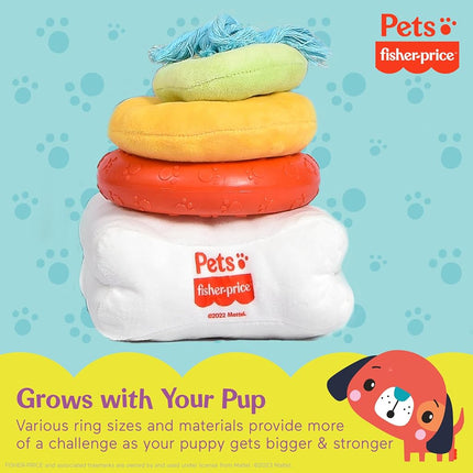 Fisher-Price Attack-A-Stack Chase and Toss Dog Toy