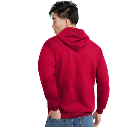Hanes Men's Opaque Hoodie, Deep red, M