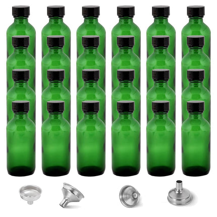 DIDITIME 2 oz Shot Bottles with Caps & Stainless S