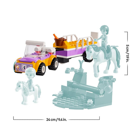 LEGO Friends Horse and Pony Trailer Toy - incl. Liann & Zoya Mini Dolls, Pony & Horse Animal Figures, a Car Model and Accessories - Creative Gift for 4+ Year Old Girls - 42634